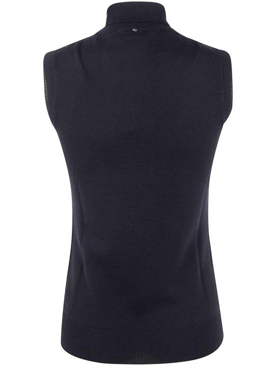 25FW 스포트막스 VERTIGO 베르티고 버진울 슬리브리스 탑 25223660116E15 Black - SPORTMAX