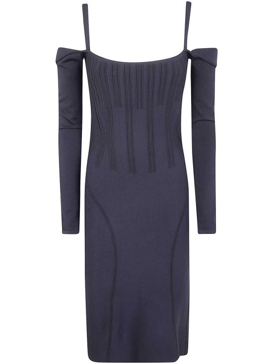 25FW 뮈글러 미디 스커트 25F2RO17251133199 Black - MUGLER