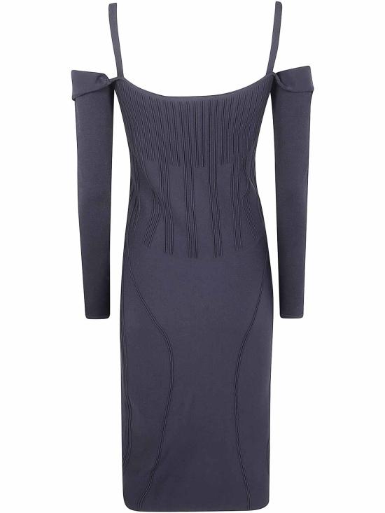 25FW 뮈글러 미디 스커트 25F2RO17251133199 Black - MUGLER
