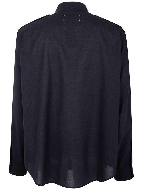 25FW 마르지엘라 플랩 패치 포켓 롱 슬리브 셔츠 S50DT0059M35524855M - MAISON MARGIELA