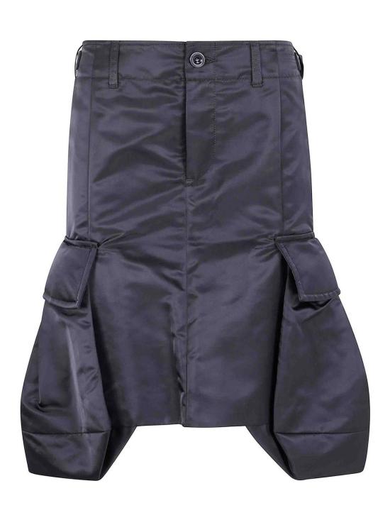 25FW 사카이 미디 스커트 2507994001 BLACK
