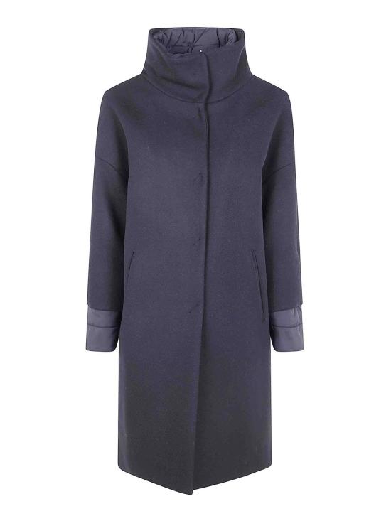 25FW 에르노 하이넥 퀼티드 롱 자켓 GC000520D333449300 BLACK
