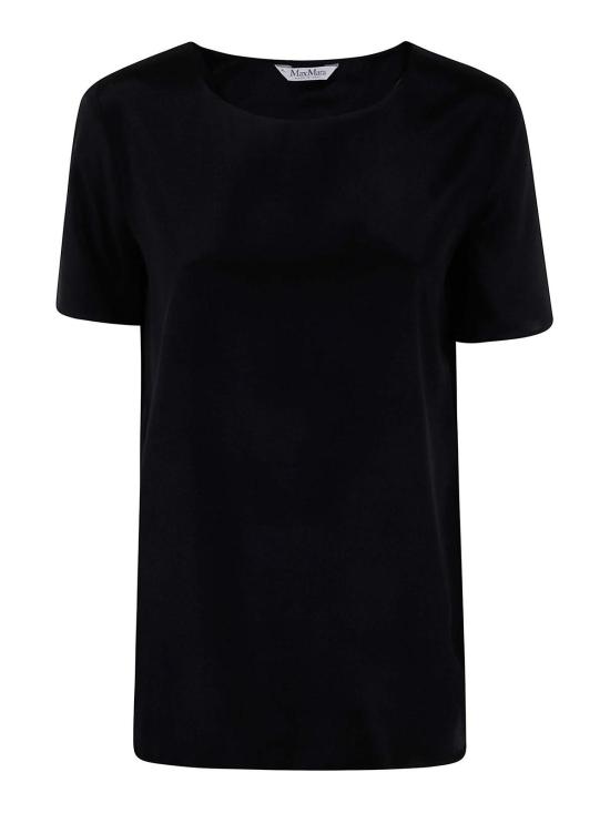 25FW 막스마라 반팔 티셔츠 25211160386E15 BLACK