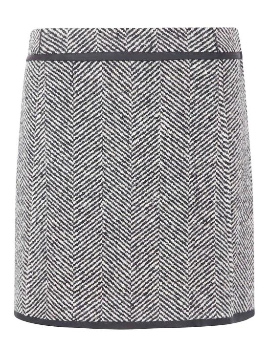 25FW 질샌더 숏 스커트 J02MA0340J40261092 GREY