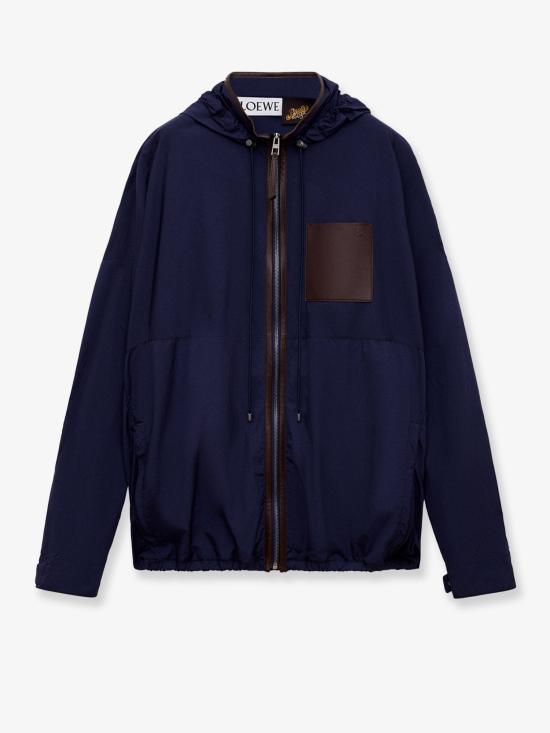 26FW 로에베 테크니컬 쉘 후드 재킷 H616Y02X22 NAVY