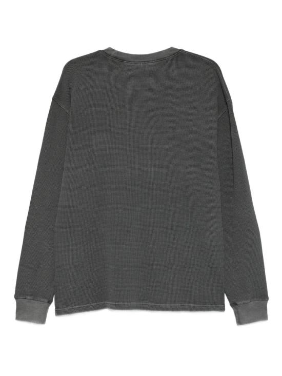 26FW 칼하트 WIP 롱슬리브 비스타 와플 티셔츠 I035304 89GD BLACK - CARHARTT WIP