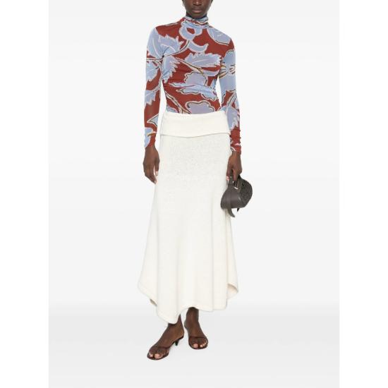 26FW 다이앤 본 퍼스텐버그 탑 T028ECRGMTMESH CRGMT BLUE RED - DIANE VON FURSTENBERG