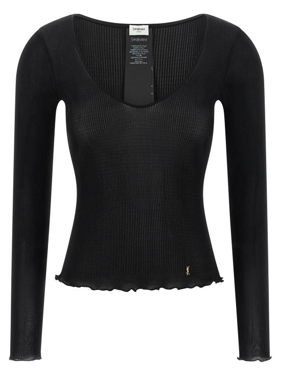 26FW 생로랑 탑 876789Y37SM1000 Black