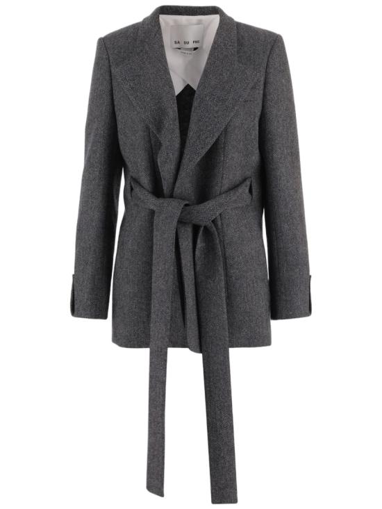26FW 사 수 파이 수트 자켓 W267020950 Grey