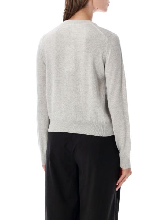 26SS 메종키츠네 베이비 폭스 메리노 레귤러 가디건 PW00502KT1181H120 Grey - MAISON KITSUNE