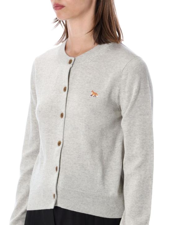 26SS 메종키츠네 베이비 폭스 메리노 레귤러 가디건 PW00502KT1181H120 Grey - MAISON KITSUNE
