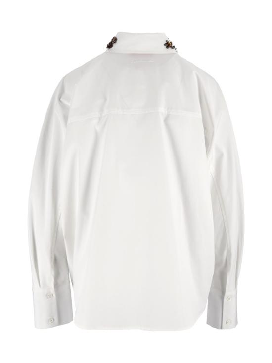 26FW 에르마노 설비노 탑 D49EK014E34 White - ERMANNO SCERVINO