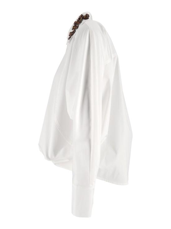 26FW 에르마노 설비노 탑 D49EK014E34 White - ERMANNO SCERVINO
