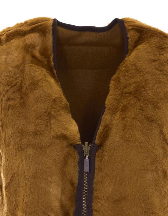 26FW 바버 웜 파일 웨이스트코트 집 인 라이너 MLI0004 BR31 Brown - BARBOUR