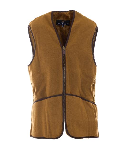 26FW 바버 웜 파일 웨이스트코트 집 인 라이너 MLI0004 BR31 Brown - BARBOUR