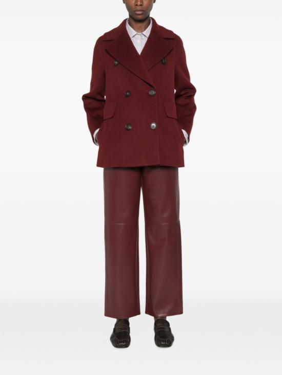 26FW 에스막스마라 가죽 팬츠 2629786043600 003 Bordeaux - 'S MAX MARA
