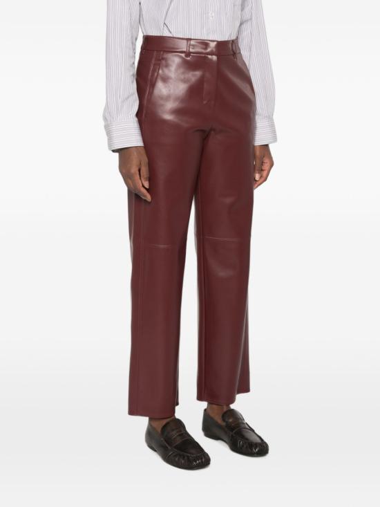 26FW 에스막스마라 가죽 팬츠 2629786043600 003 Bordeaux - 'S MAX MARA