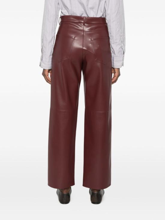 26FW 에스막스마라 가죽 팬츠 2629786043600 003 Bordeaux - 'S MAX MARA