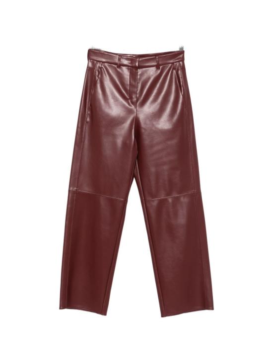 26FW 에스막스마라 가죽 팬츠 2629786043600 003 Bordeaux