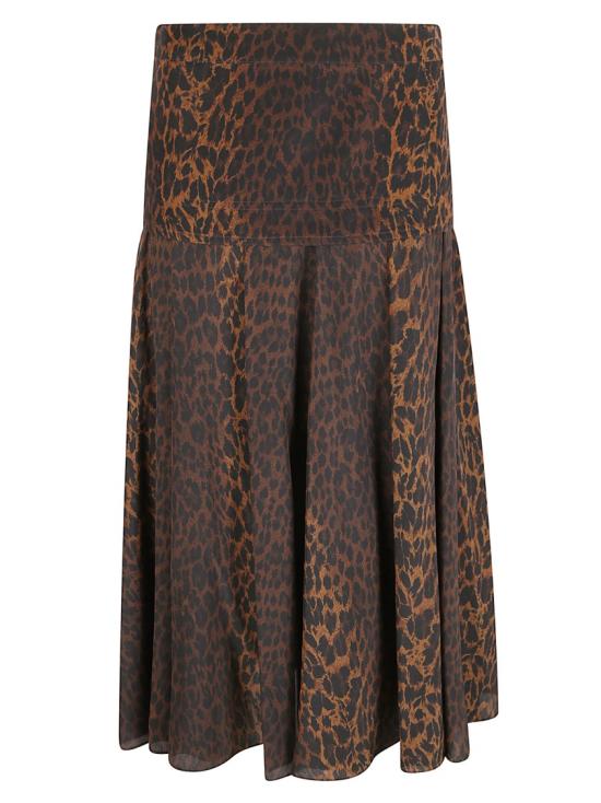  발렌시아가 롱 스커트 850671WTSL712135 Brown