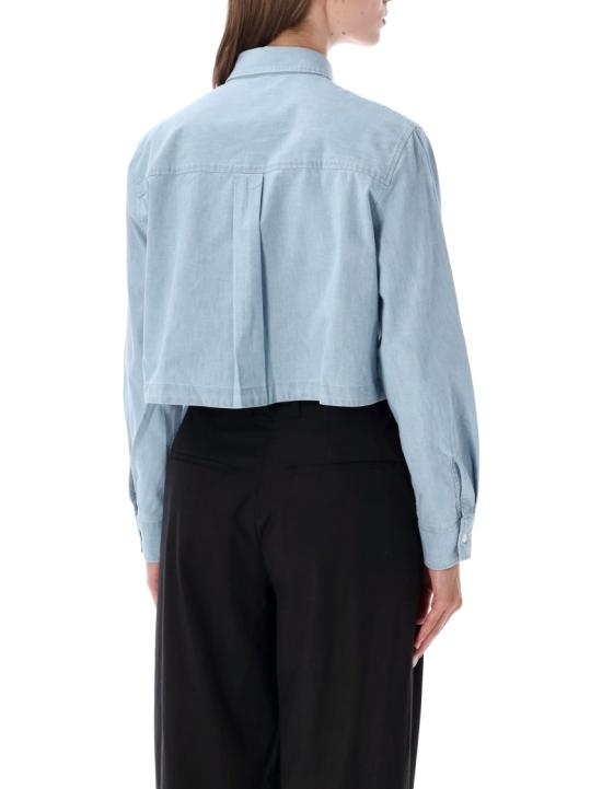 26SS 메종키츠네 탑 QW00402WC50060434 Blue - MAISON KITSUNE