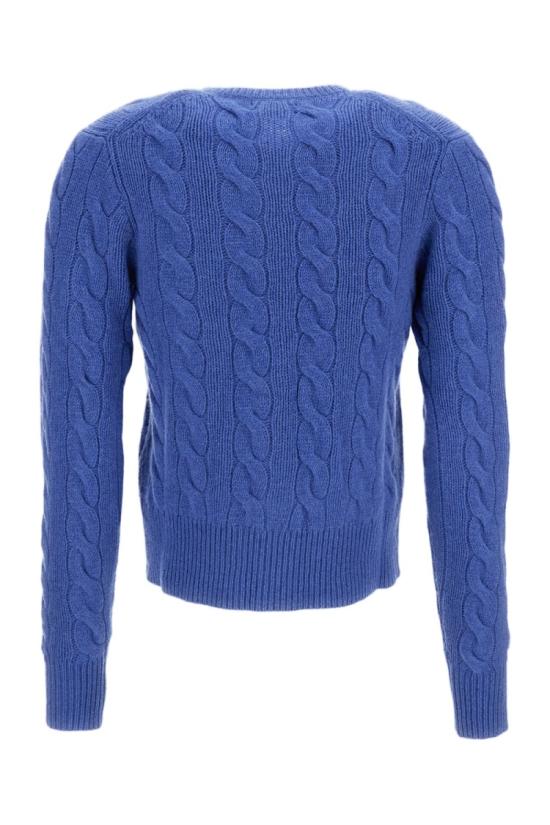 26FW 폴로 랄프로렌 로고 자수 크루넥 가디건 211972104501DOCKSIDEBLUE - POLO RALPH LAUREN