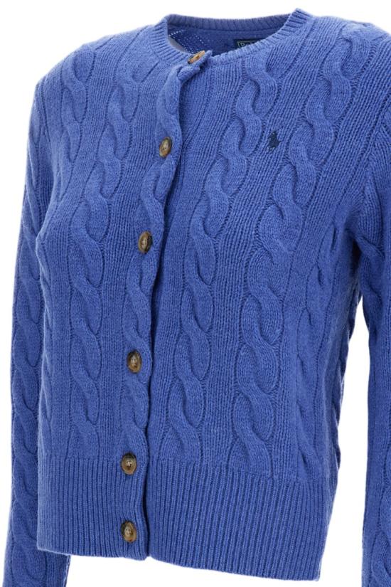 26FW 폴로 랄프로렌 로고 자수 크루넥 가디건 211972104501DOCKSIDEBLUE - POLO RALPH LAUREN