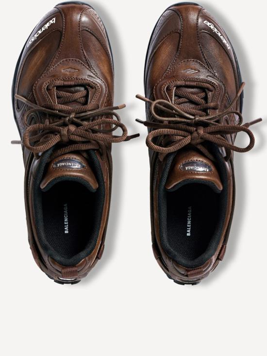 26FW 발렌시아가 레이더 레더 스니커즈 865703 WSTVL Brown - BALENCIAGA