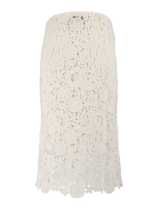 26FW 에르마노 설비노 롱 스커트 D49EO028E58 White - ERMANNO SCERVINO