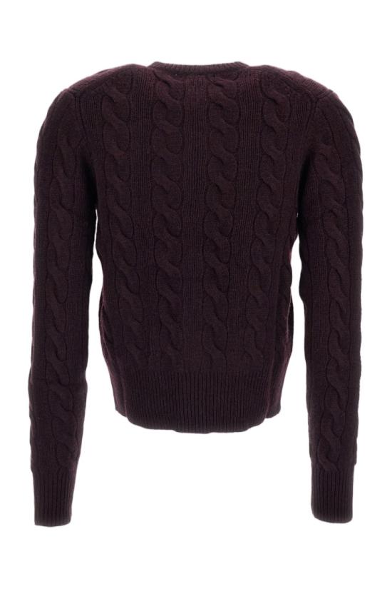 26FW 폴로 랄프로렌 로고 자수 크루넥 가디건 211972104506DAMSONMELANGE Brown - POLO RALPH LAUREN