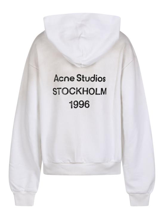 26FW 아크네 스튜디오 로고 후드 스웨터 CI0136 DC6 DUSTY WHITE DOM - ACNE STUDIOS