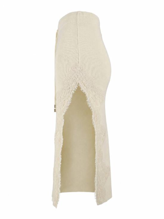 26FW 에르마노 설비노 롱 스커트 D49EO002EP2 Neutrals - ERMANNO SCERVINO