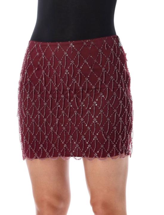 26FW 로테이트 숏 스커트 11655926942694 Burgundy - ROTATE