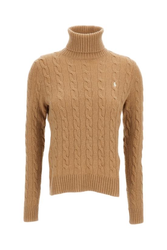 26FW 폴로 랄프로렌 울 캐시미어 케이블 니트 터틀넥 211888686006COLLECTIONCAMEL Brown