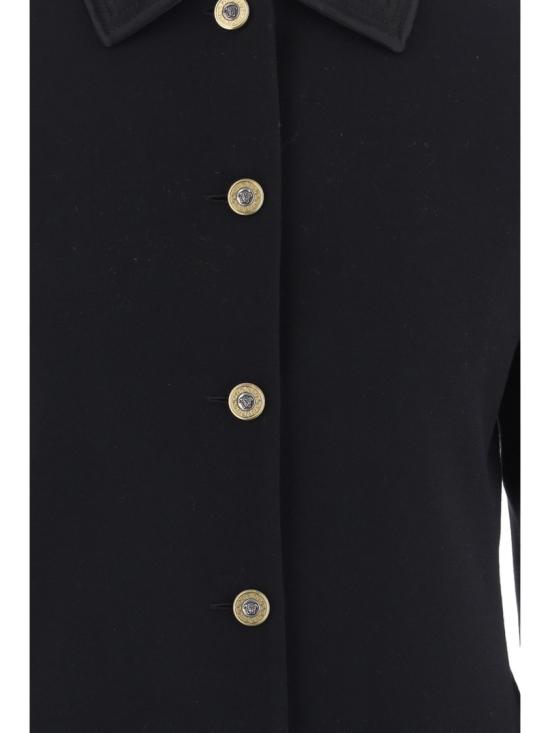 26FW 베르사체 코트 10268901A190911B000 Black - VERSACE