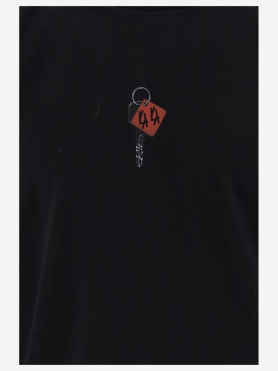 26FW 44레이블 반팔 티셔츠 B0030673FA779P849 Black - 44 LABEL