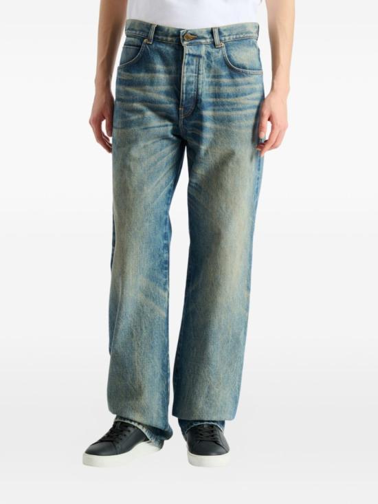 26FW 발망 데님 HH1ML138DG10 6AW Blue - BALMAIN