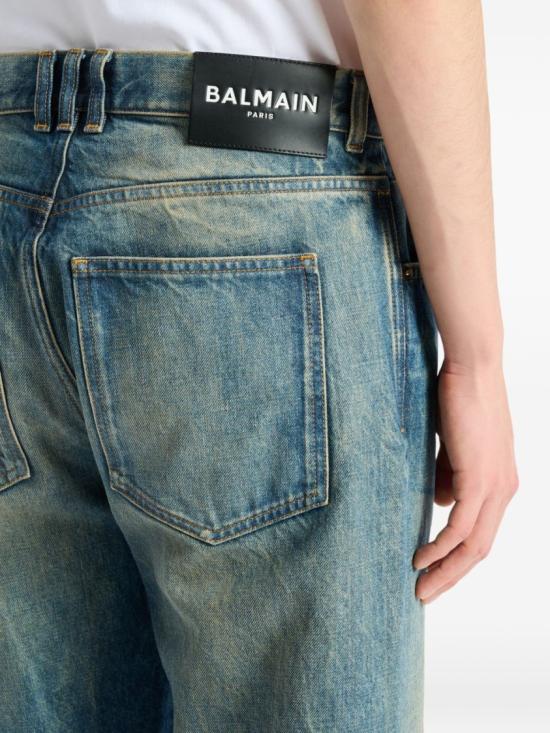 26FW 발망 데님 HH1ML138DG10 6AW Blue - BALMAIN
