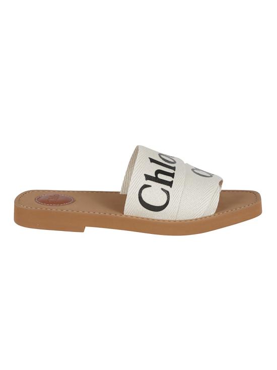 26FW 끌로에 우디 플랫 뮬 CHC22U188Z3101 White