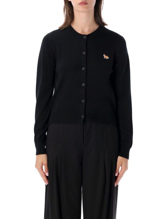 26SS 메종키츠네 베이비 폭스 메리노 레귤러 가디건 PW00502KT1181P199 Black