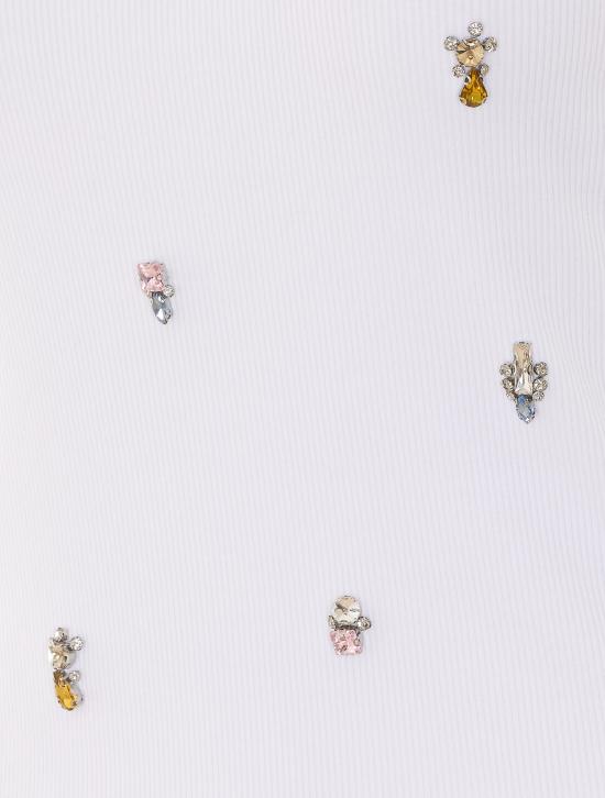 26FW 리우조 민소매 티셔츠 WF6408J4822 L9373 White - LIU JO