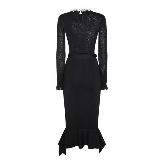 26FW 셀프 포트레이트 미디 원피스 AW26085MC B BLACK - SELF PORTRAIT