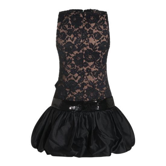 26FW 셀프 포트레이트 미디 원피스 AW26013S B BLACK - SELF PORTRAIT