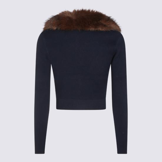 26FW 셀프 포트레이트 스웨터 AW26148CA N NAVY - SELF PORTRAIT