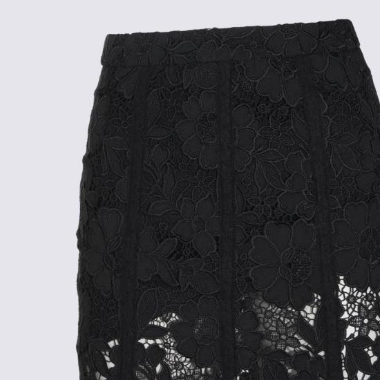 26FW 셀프 포트레이트 롱 스커트 AW26049MSK B BLACK - SELF PORTRAIT
