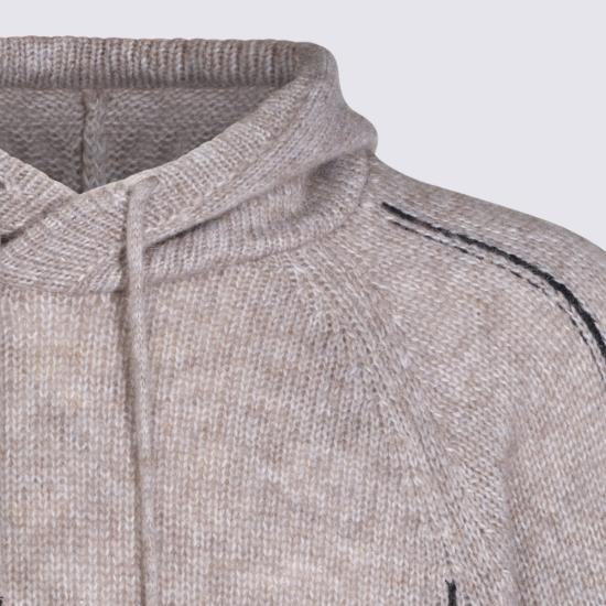 26FW 조르지오 아르마니 스웨터 GM004426 AF30079M1021 BEIGE BLU - GIORGIO ARMANI
