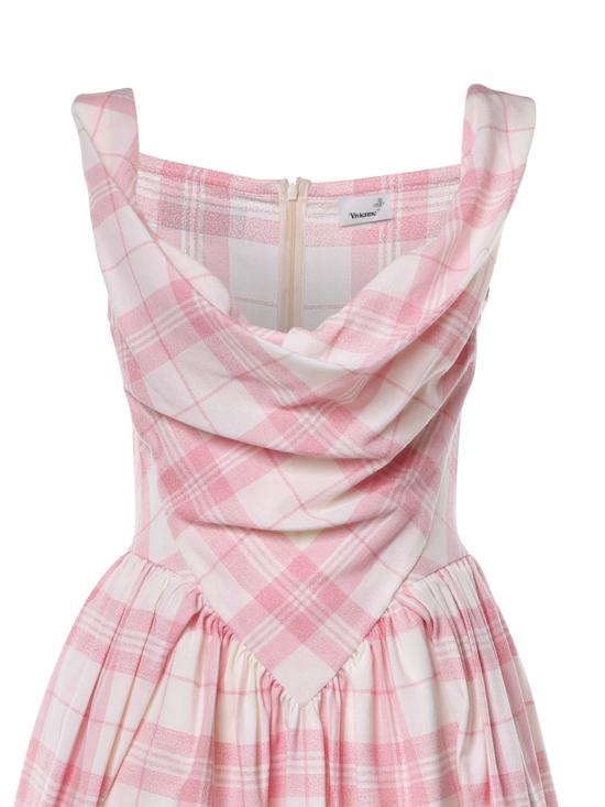 26FW 비비안웨스트우드 숏 원피스 1101039H W01JUO201 Ivory pink - VIVIENNE WESTWOOD
