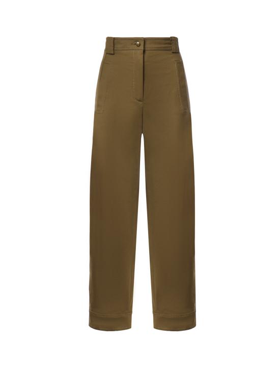 26FW 막스마라 스트레이트 팬츠 2621136111600 017 KHAKI GREEN