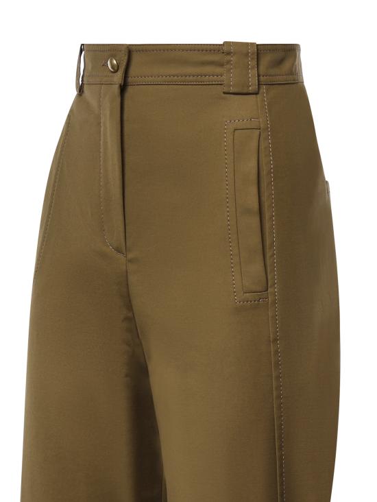 26FW 막스마라 스트레이트 팬츠 2621136111600 017 KHAKI GREEN - MAX MARA