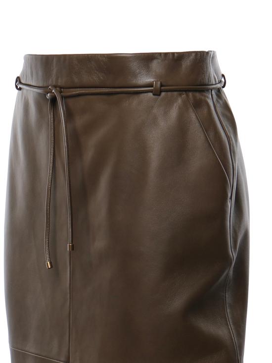 26FW 막스마라 미디 스커트 2621406011600 003 Khaki green - MAX MARA